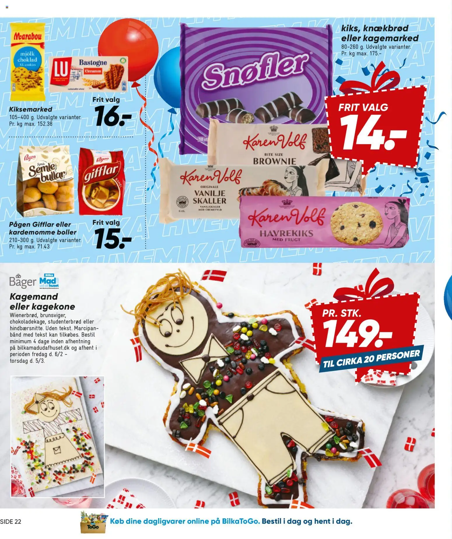 Bilka tilbudsavis – gyldig fra 06.02.2026 | Side: 28 | Produkter: Kanel, Vanilje, Havrekiks, Studenterbrød