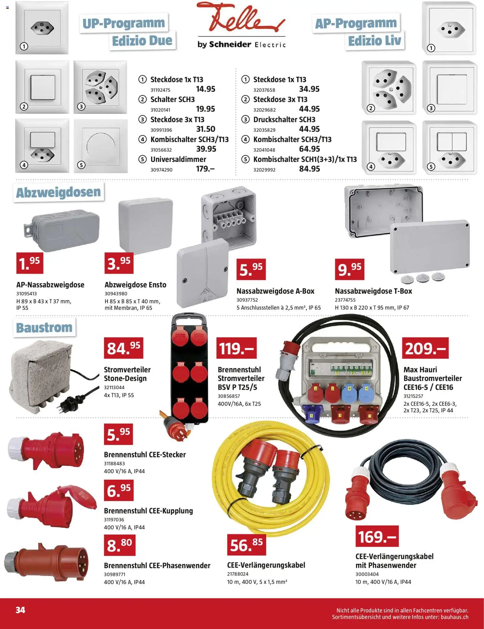 Bauhaus aktionen – gültig ab 27.04.2026 | Seite: 34 | Produkte: Steckdose