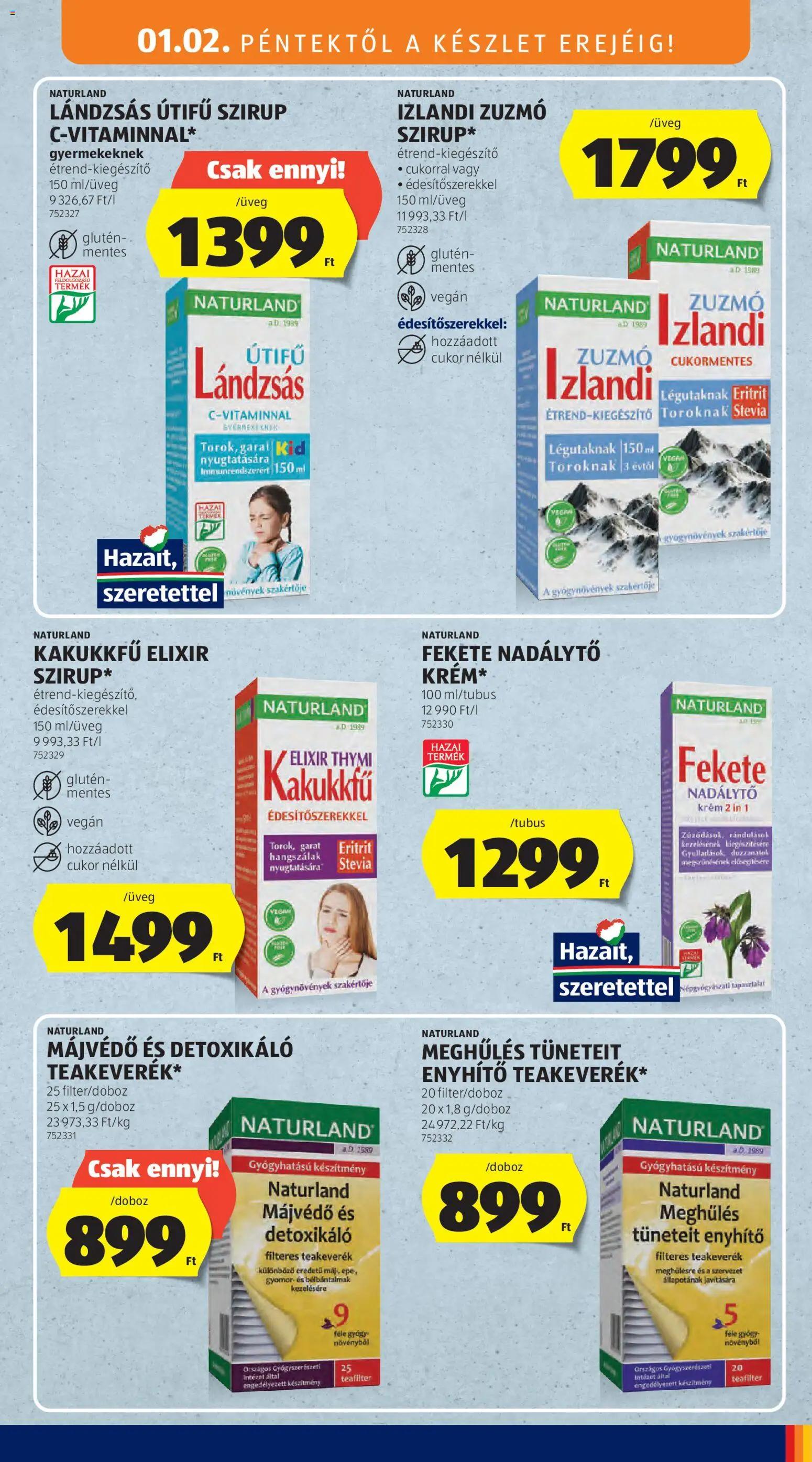 Aldi akciós ujság - amely érvényes a következő dátumtól: 02.01.2026 | Oldal: 23 | Termékek: Kakukkfű, Tea, Vegán, Cukor