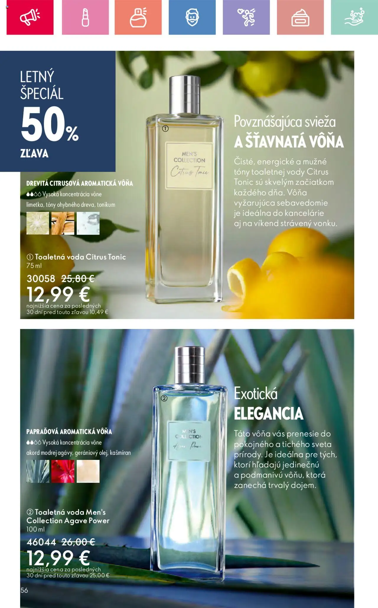 Katalóg Oriflame 9 2025 │ platný od 15.06.2025 | Strana: 56 | Produkty: Toaletná voda, Voda