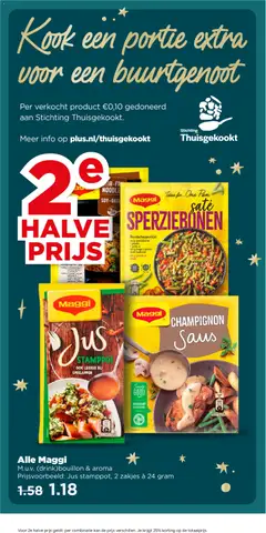 Maggi Champignon Saus, Champignon Saus - Voorbeeld van een folder van Plus, geldig van 10.12.2025 | Pagina: 33 | Producten: Champignon, Pan, Gehakt, Saus