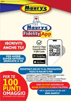 Anteprima del volantino Maury's volantino Fidelity App valido a partire dal 16.03.2026 | Pagina: 5 | Prodotti: Tè, Telefono