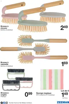 Zeeman - Prévisualisation de Zeeman catalogue Hiver valide à partir de 27.12.2025 | Page: 9 | Produits: Éponge magique, Eponge, Brosse