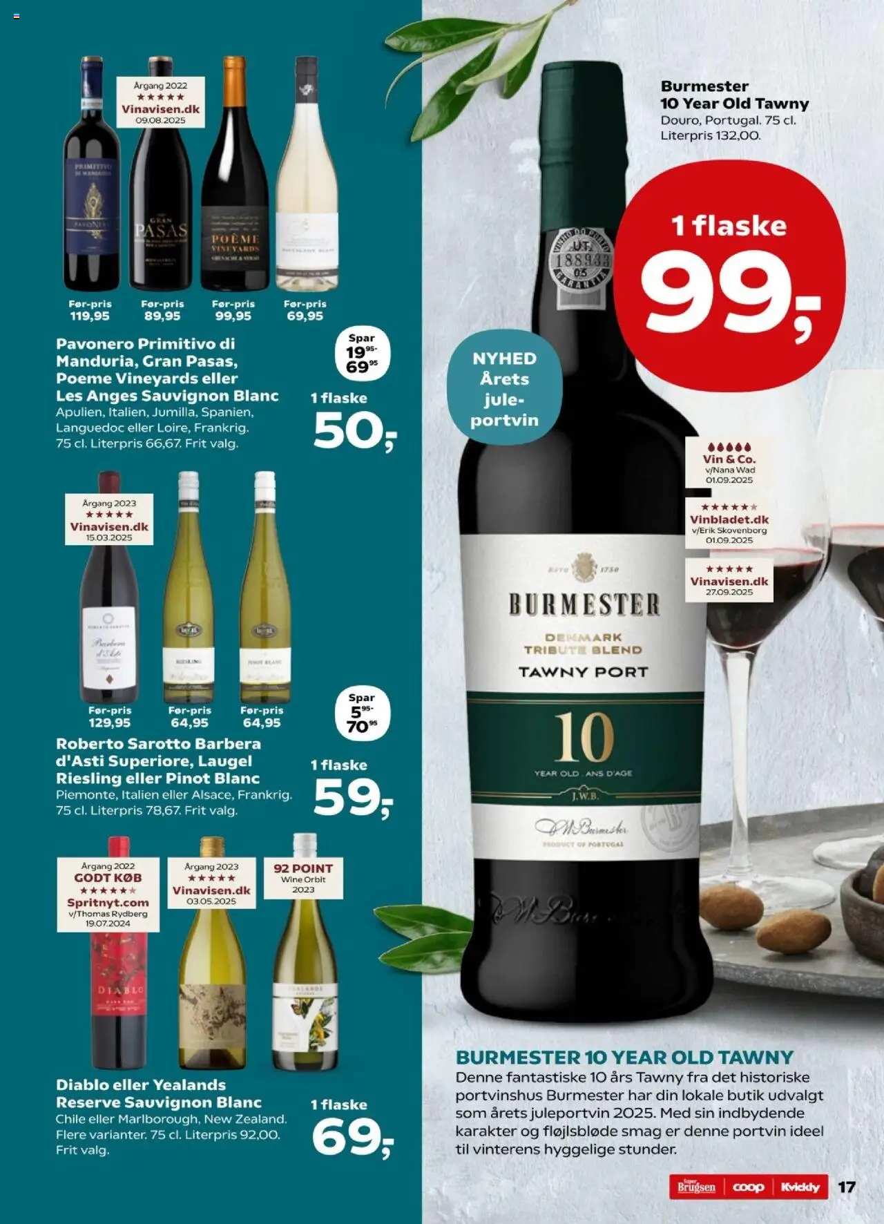 Kvickly tilbudsavis – gyldig fra 26.09.2025 | Side: 17 | Produkter: Vin, Søm