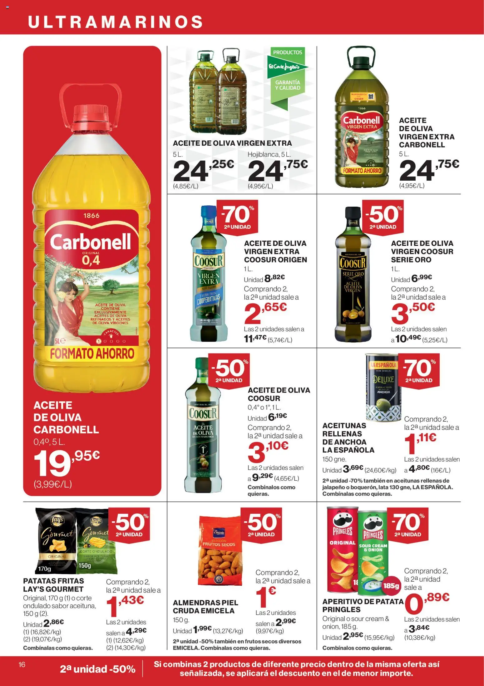 Supercor Canarias │ válido desde el 26.02.2026 | Página: 16 | Productos: Aceite, Frutos secos, Aceite de oliva, Aceite de oliva virgen extra