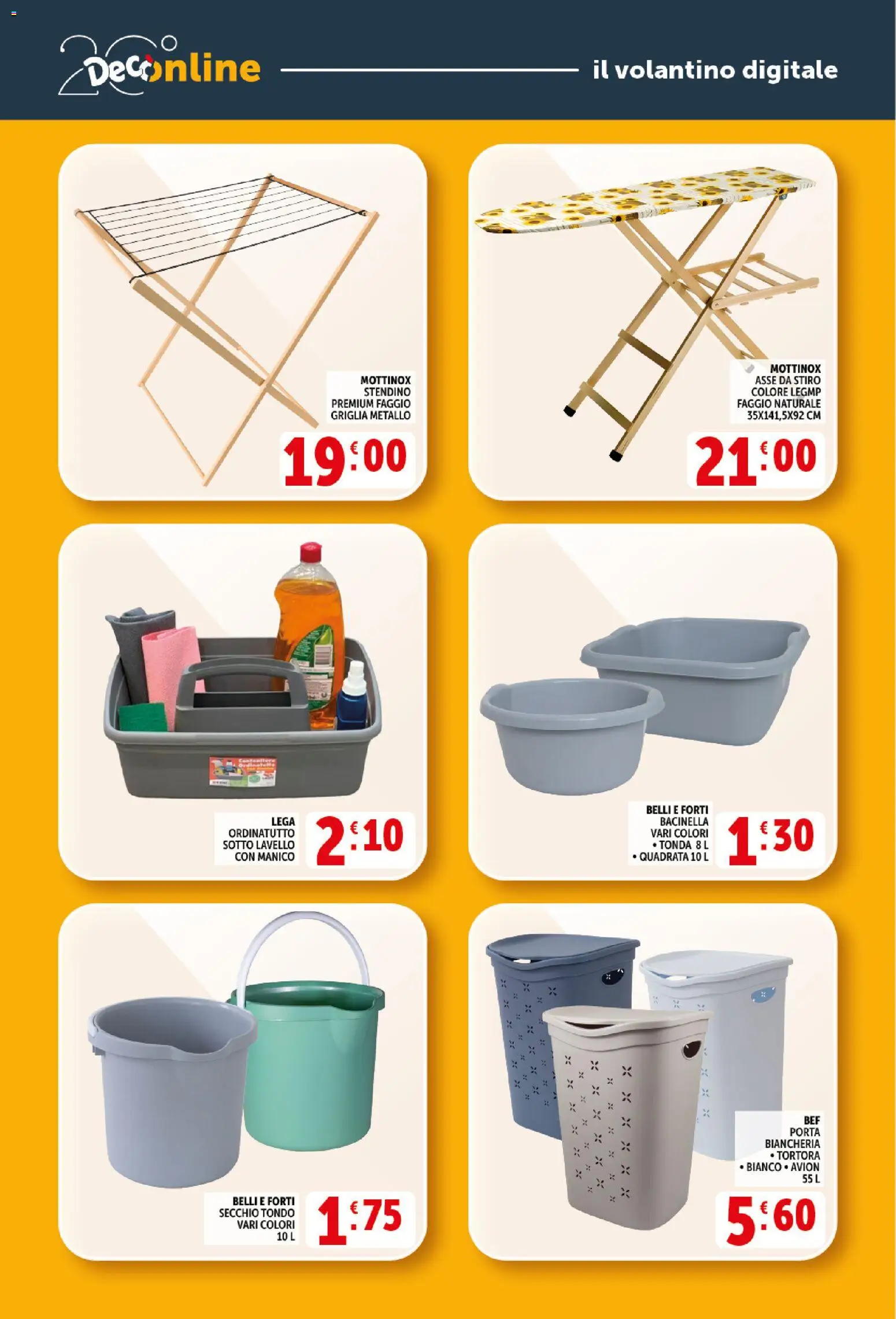 Volantino Decò del 21.04.2026 | Pagina: 35 | Prodotti: Lavello, Secchio, Stendino, Griglia