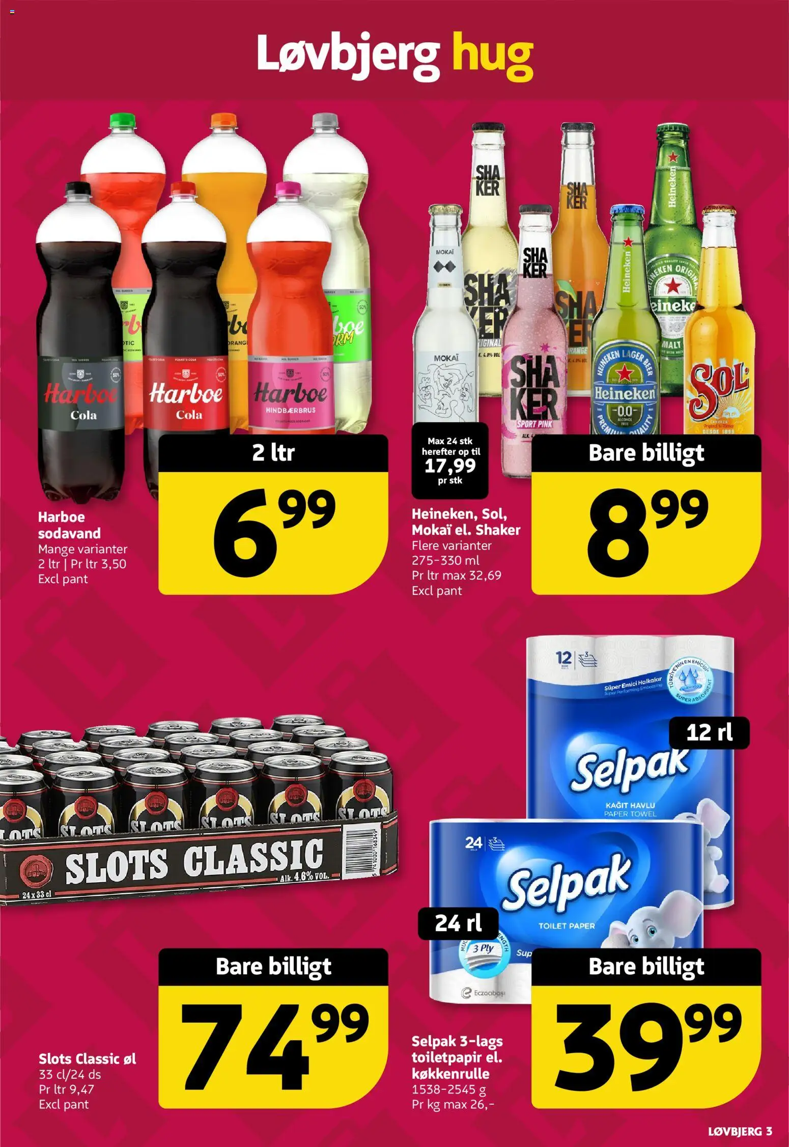 Løvbjerg tilbudsavis – gyldig fra 16.01.2026 | Side: 3 | Produkter: Øl, Sodavand, Toilet, Cola