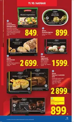 Freshona Limited Edition Zöldségkeverék, Brokkoliból, karfiolból, citromsárga sárgarépából, bébirépából, pagodakarfiolból és piros kaliforniai paprikából - amely érvényes a következő dátumtól: 06.11.2025 | Oldal: 43