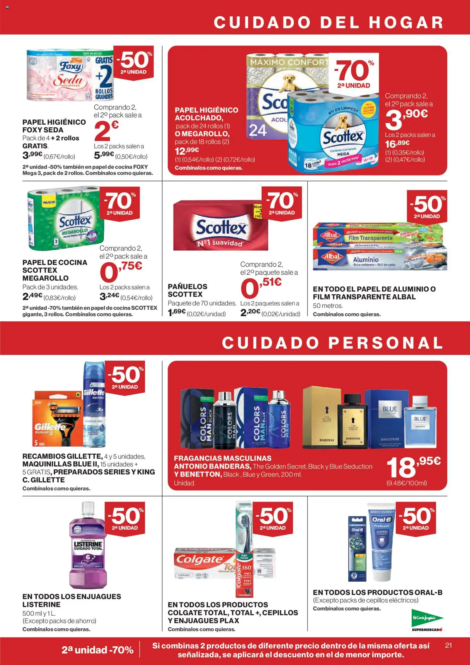 El Corte Inglés ofertas │ válido desde el 12.03.2026 | Página: 21 | Productos: Papel higienico, Cocina
