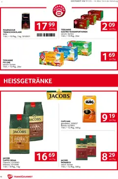 Transgourmet Flugblatt ab 08.03.2026 gültig | Seite: 16 | Produkte: Schokolade, Tee