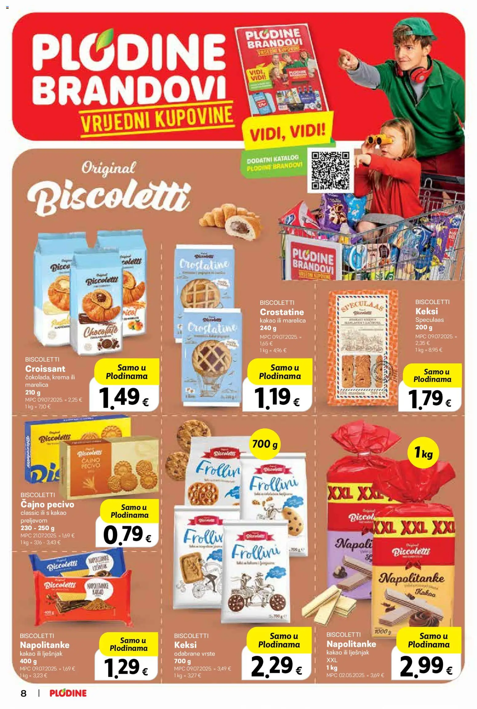 Plodine katalog | vrijedi od 29.10.2025 | Stranica: 8 | Proizvodi: Keksi, Napolitanke, Kakao, Pecivo