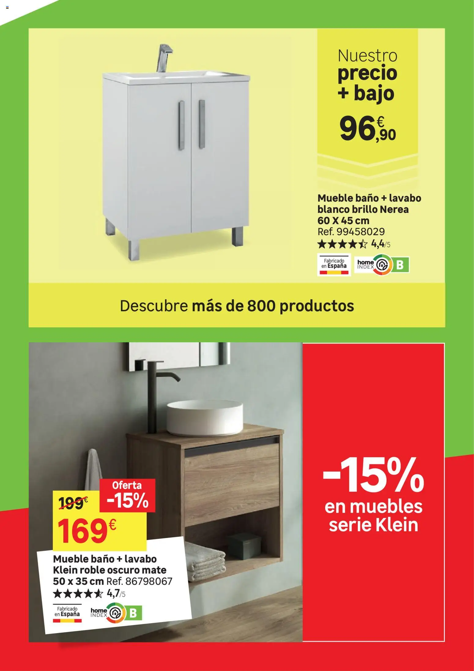 Leroy Merlin catálogo │ válido desde el 03.02.2026 | Página: 19 | Productos: Muebles, Lavabo, Baño