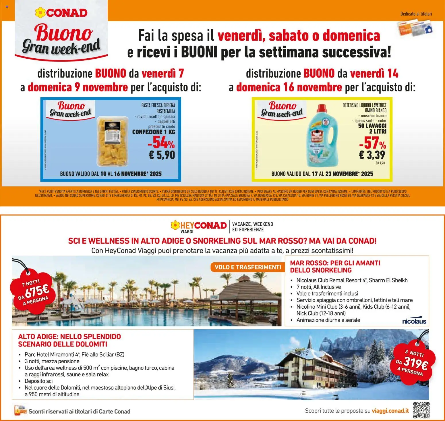Volantino Conad del 06.11.2025 | Pagina: 9 | Prodotti: Prosciutto Crudo, Prosciutto, Pasta, Ravioli