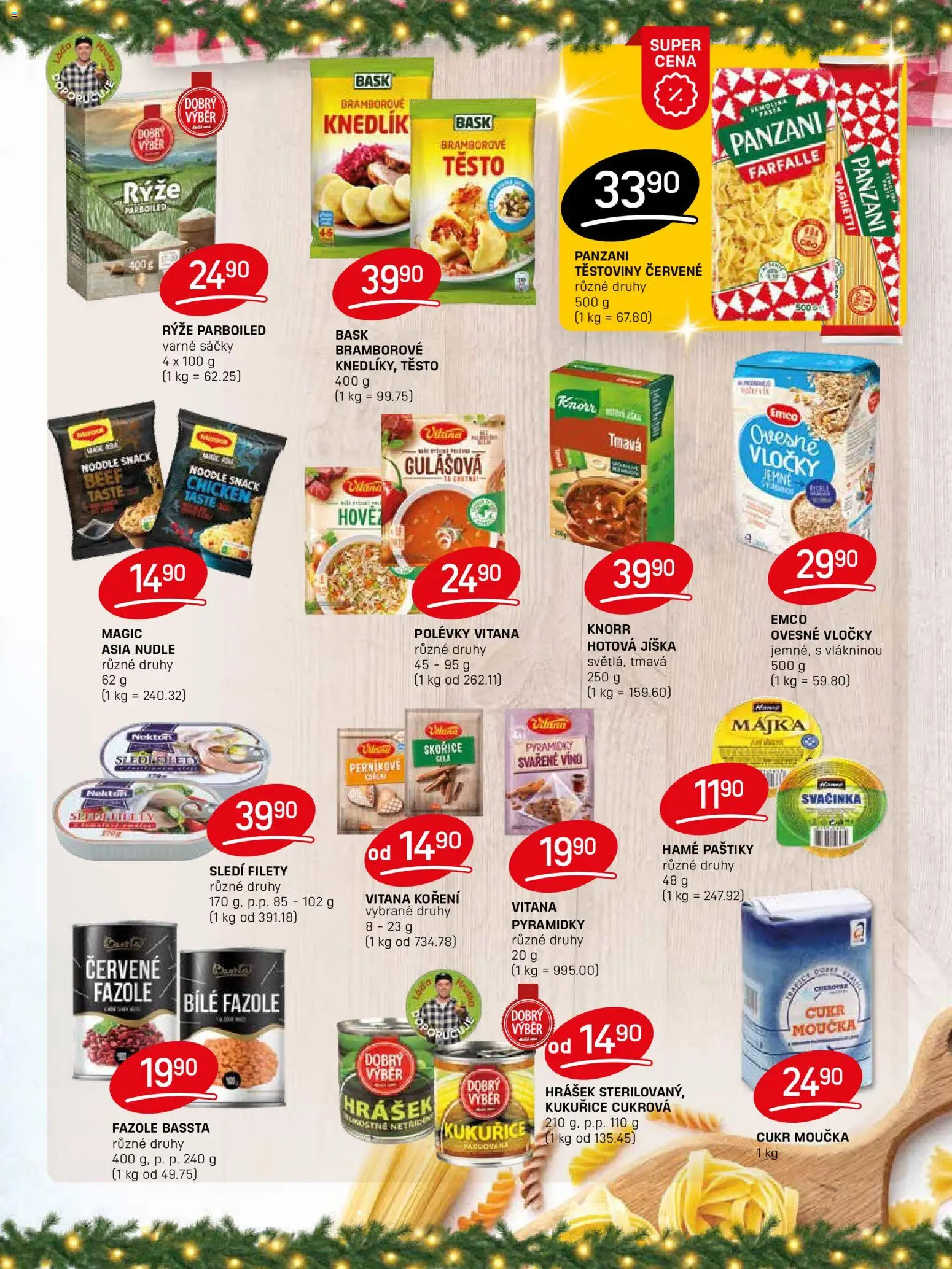 Flop leták od 10.12.2025 | Strana: 7 | Produkty: Jíška, Těstoviny, Rýže parboiled, Hrášek