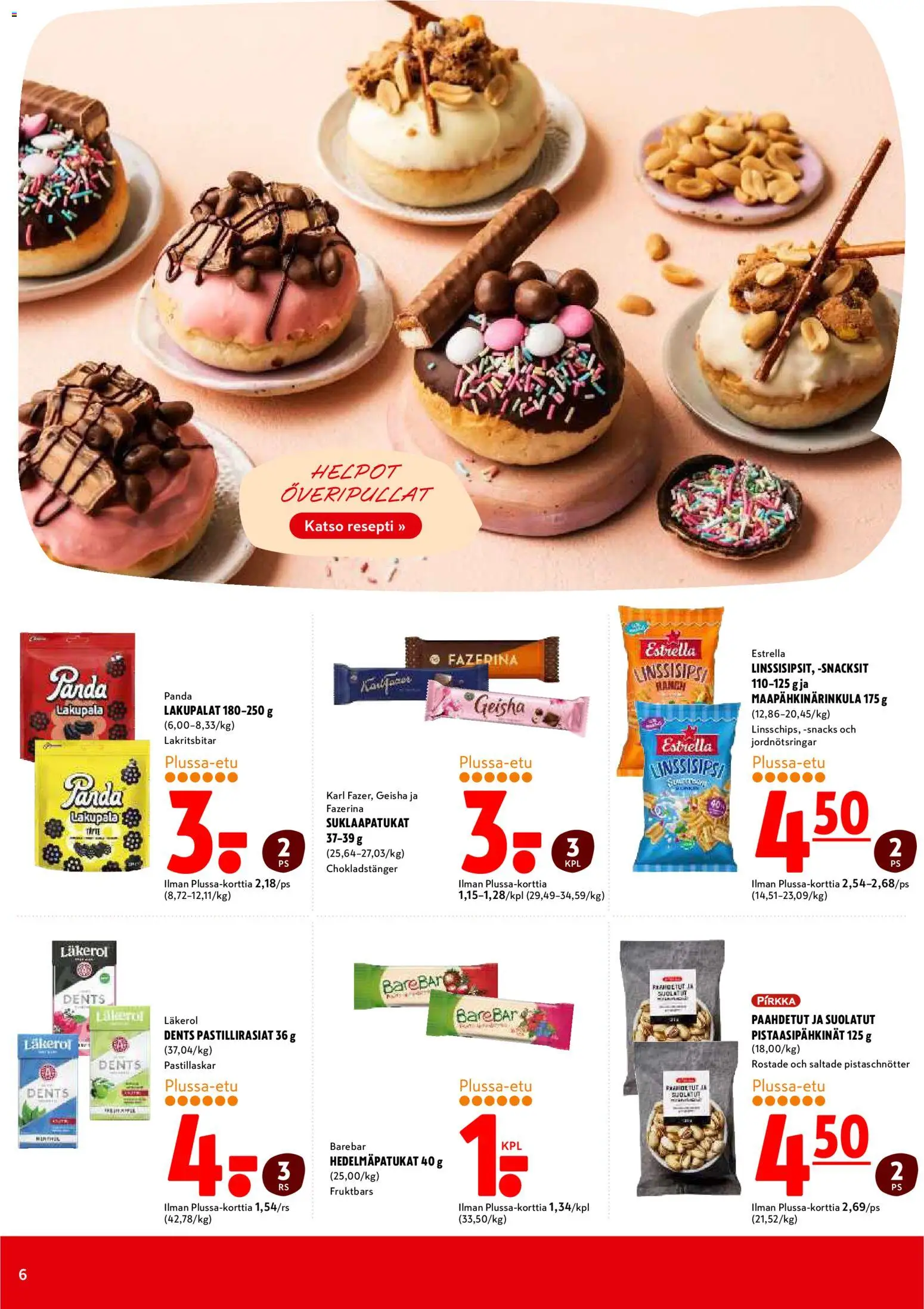 K-Citymarket tarjoukset – voimassa 16.02.2026 alkaen | Sivu: 6 | Tuotteet: Suklaapatukat