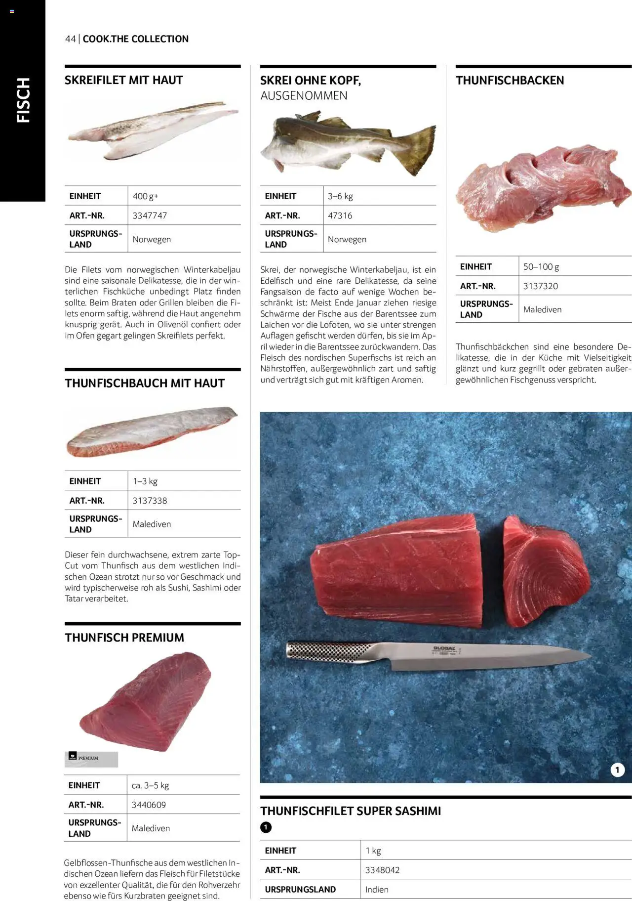 Transgourmet Cook Look-Book gültig ab 01.09.2023 | Seite: 44 | Produkte: Ofen, Fisch