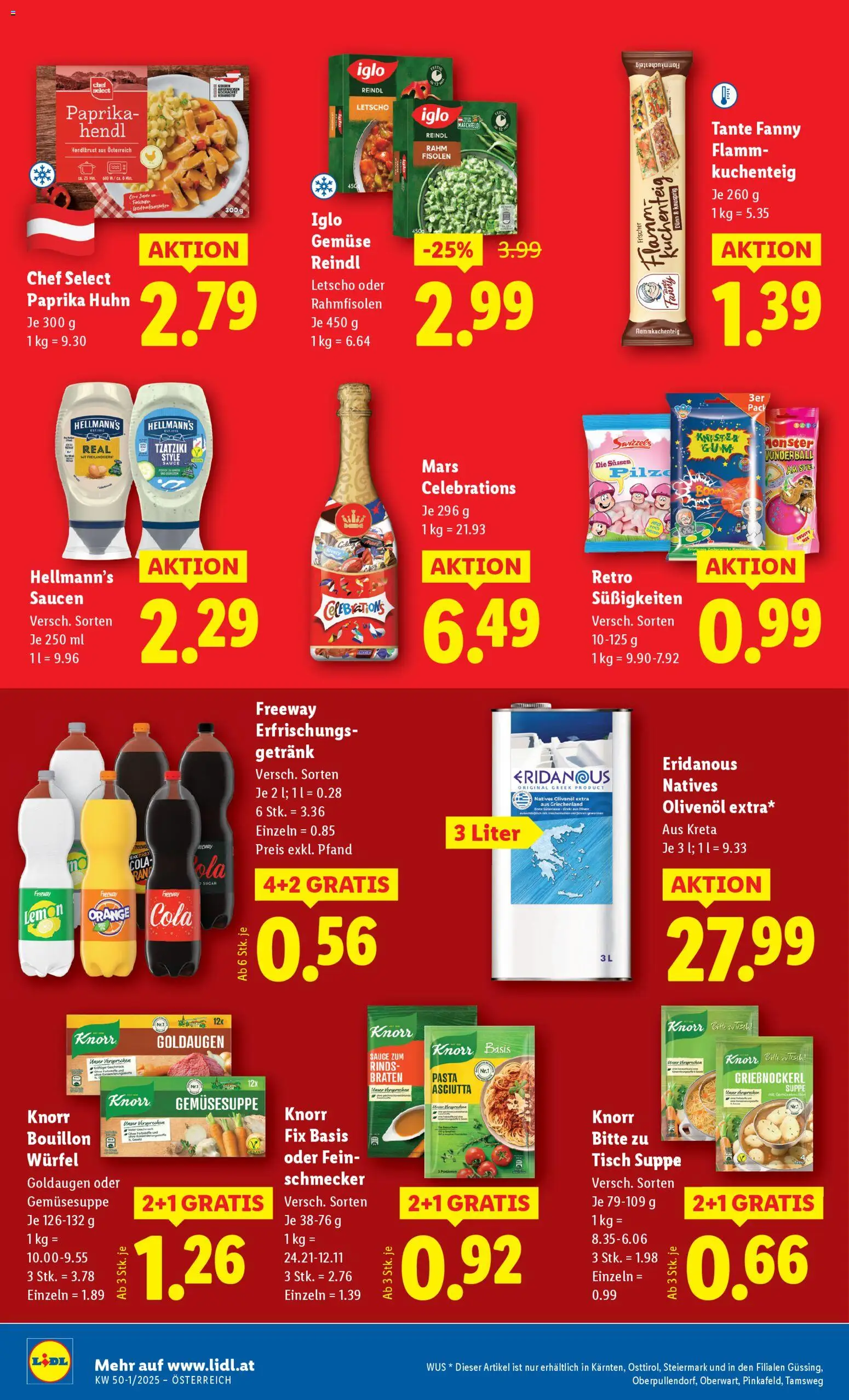 Lidl Flugblatt - Oberpullendorf, Güssing, Oberwart gültig ab 04.12.2025 | Seite: 46 | Produkte: Pasta, Gemüse, Szeder, Tisch
