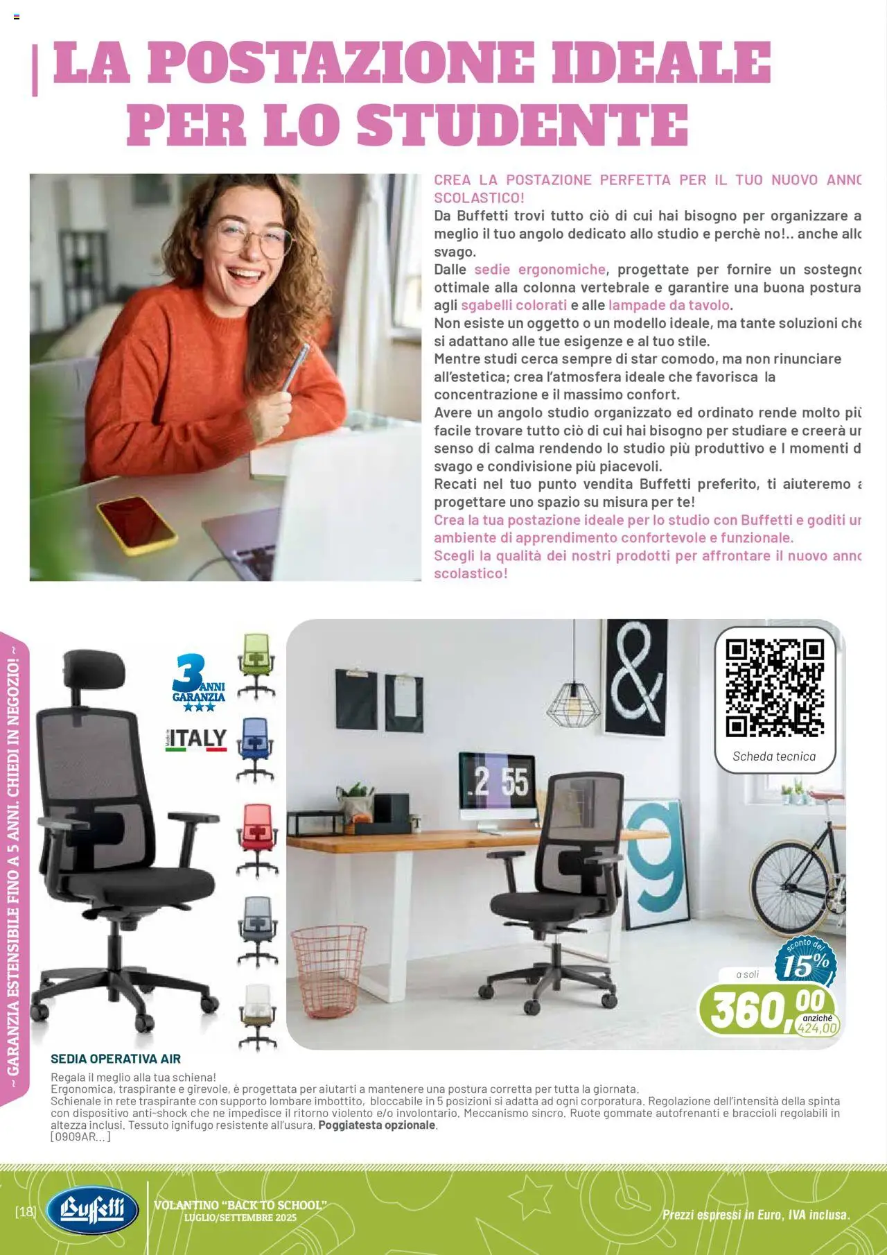 Volantino Buffetti del 01.07.2025 | Pagina: 18 | Prodotti: Tè, Braccioli, Sedia