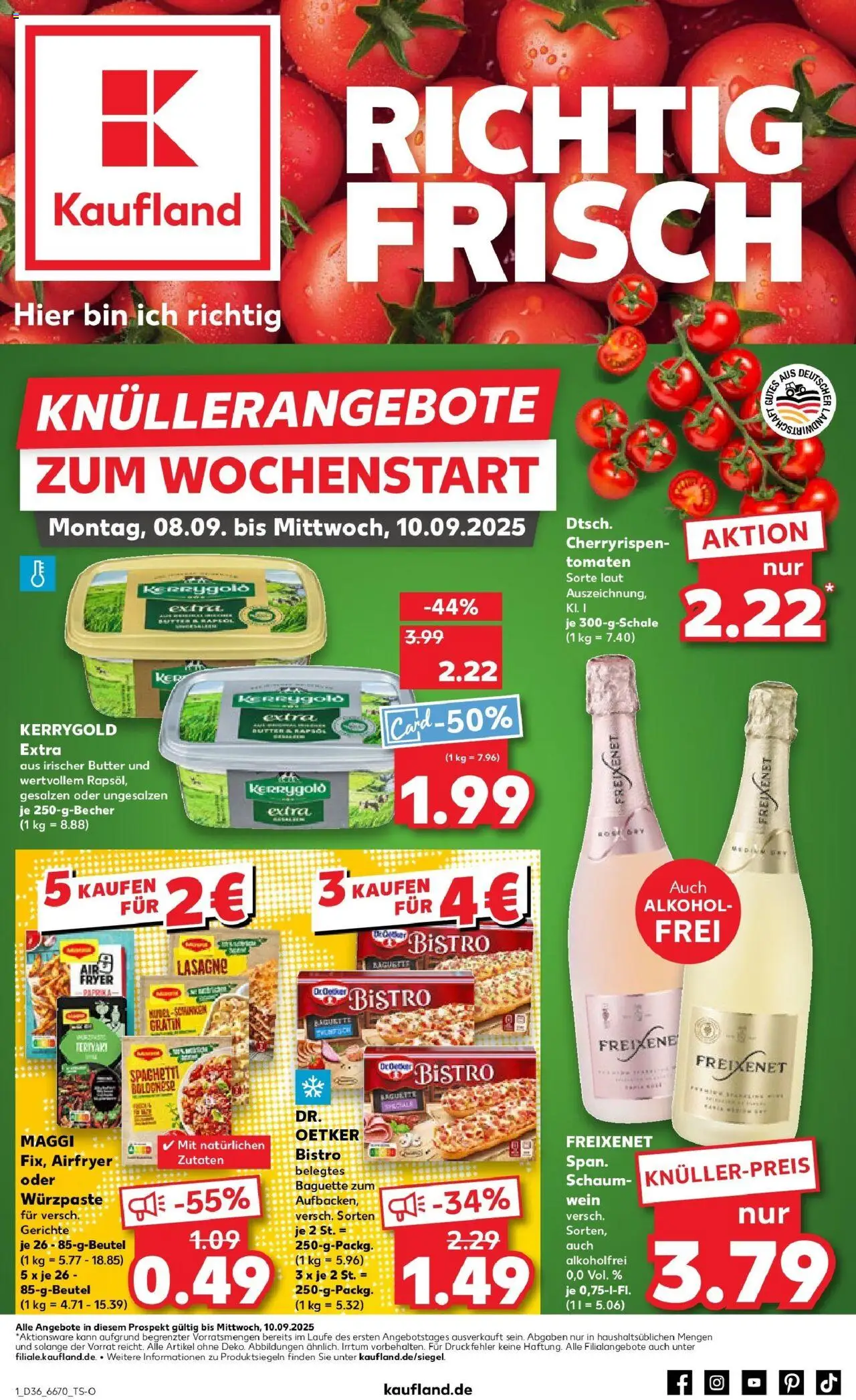 Kaufland prospekt Wiesbaden	 – gültig ab 07.09.2025 | Seite: 1 | Produkte: Freixenet, Rapsöl, Paprika, Wein