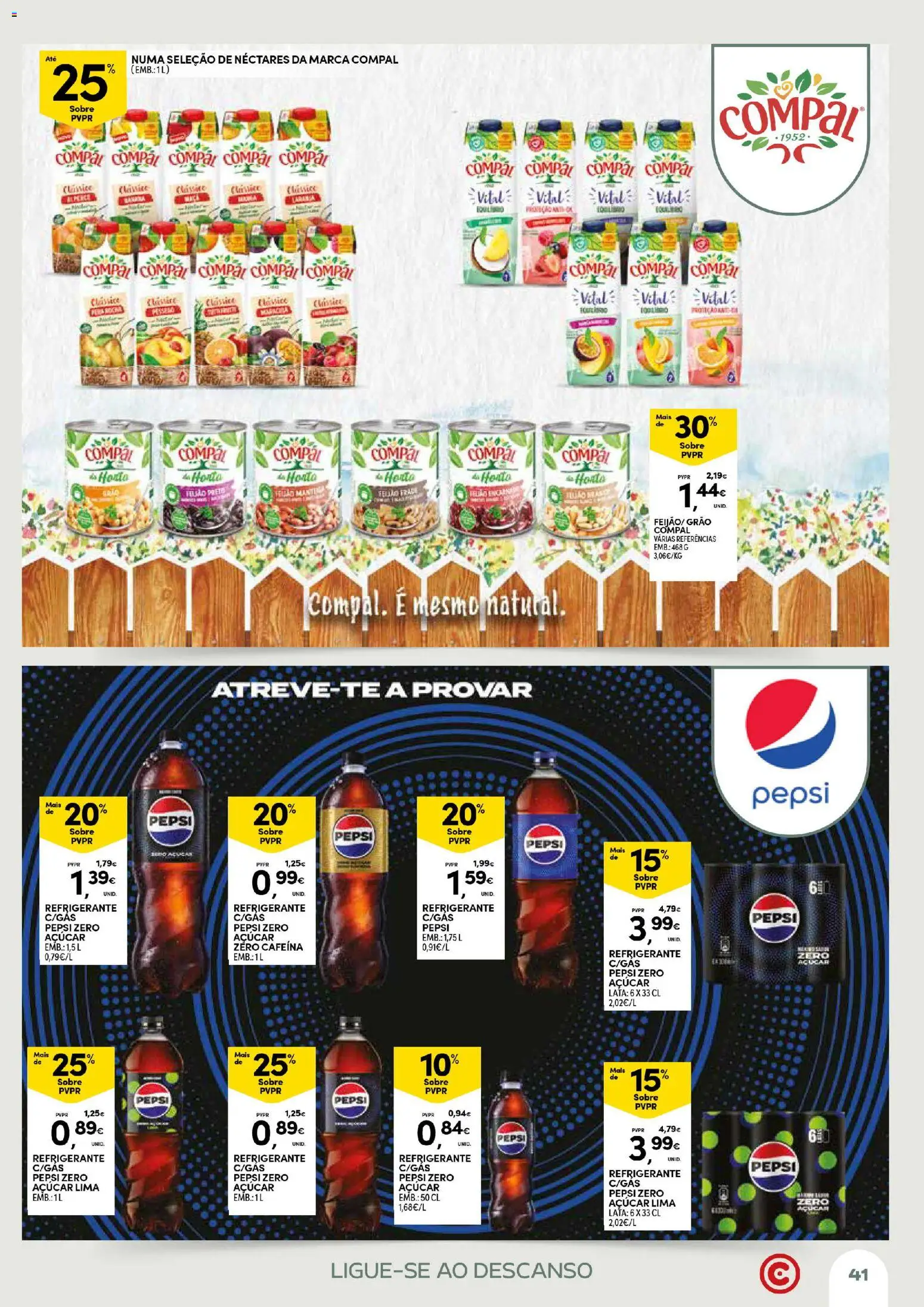 Continente Açores Momentos de pausa │ válido de 21.04.2026 | Página: 41 | Produtos: Refrigerante, Açúcar, Soda