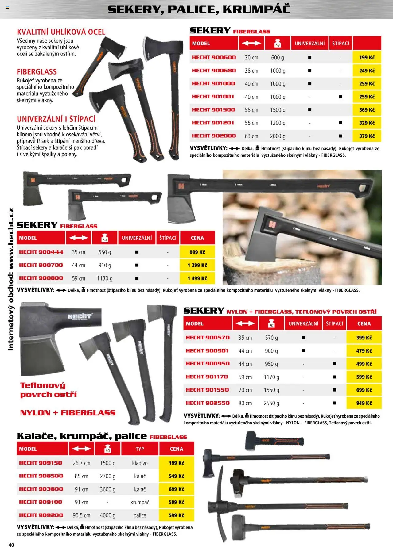 Hecht katalog - Jaro-léto 2025 od 22.04.2025 | Strana: 40 | Produkty: Hecht, Kladivo
