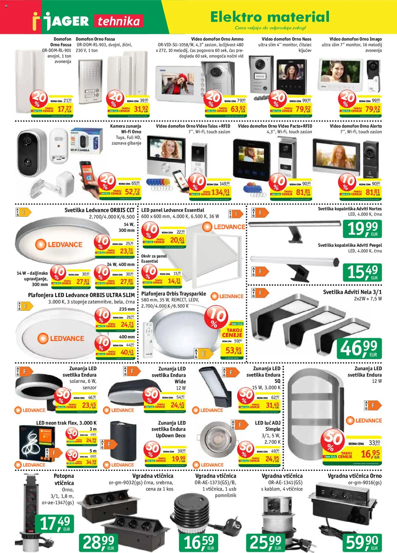 Novi Jager katalog ponudbe – veljaven od 07.01.2026 | Stran: 4 | Izdelki: Usb, Okvir, Kos, Vgradna vtičnica