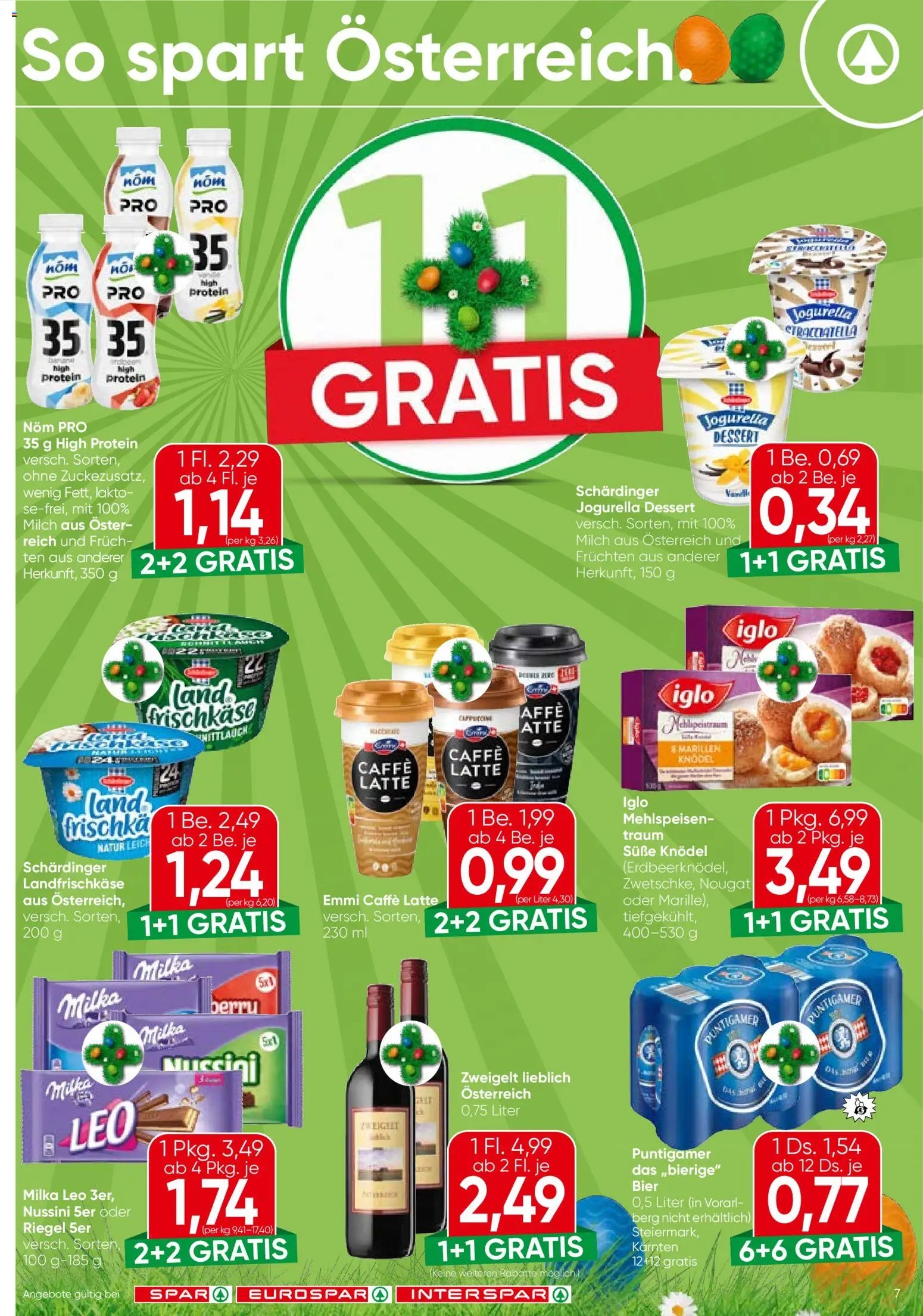 Spar Flugblatt - Niederösterreich gültig ab 19.03.2026 | Seite: 7 | Produkte: Milch