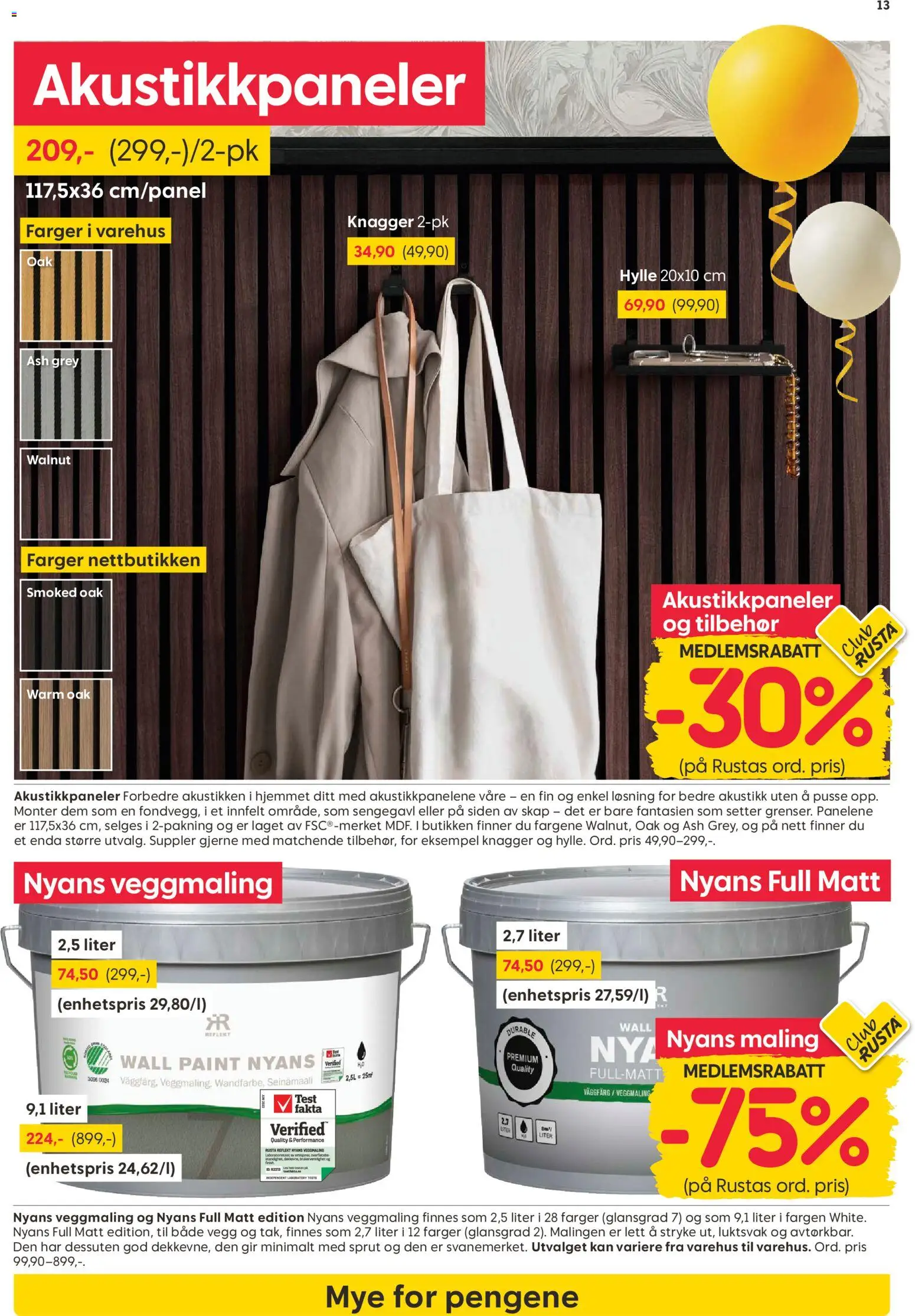 {H1} | Side: 13 | Produkter: Hylle, Sengegavl, Knagger