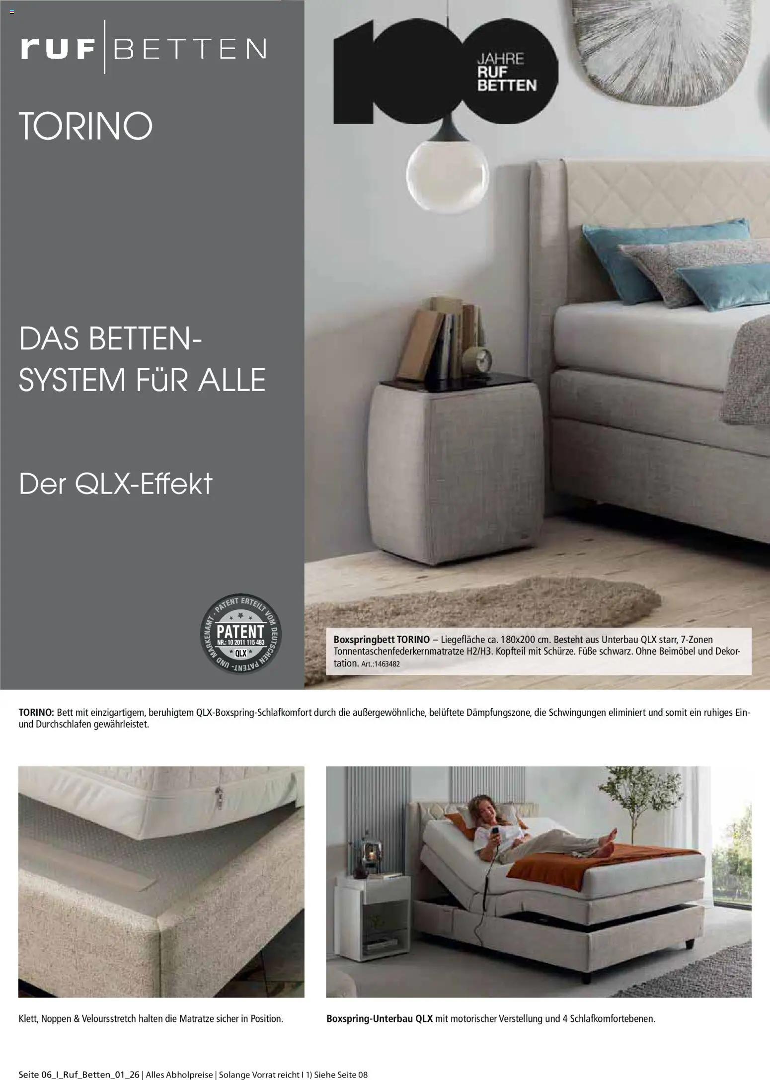 Zurbrüggen Ruf Betten Spezial – gültig ab 21.04.2026 | Seite: 6 | Produkte: Bett, Matratze, Boxspringbett