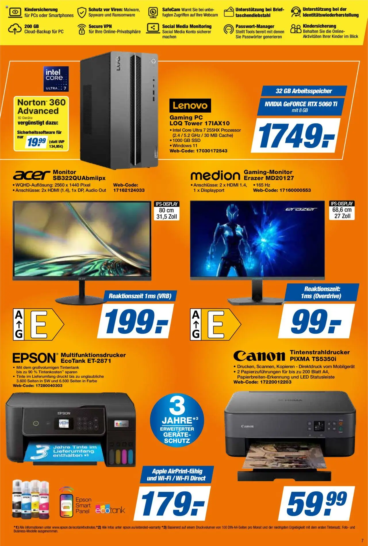 Expert Prospekt 	 – gültig ab 12.09.2025 | Seite: 7 | Produkte: Lenovo, Smartphones, Apple, Tintenstrahldrucker