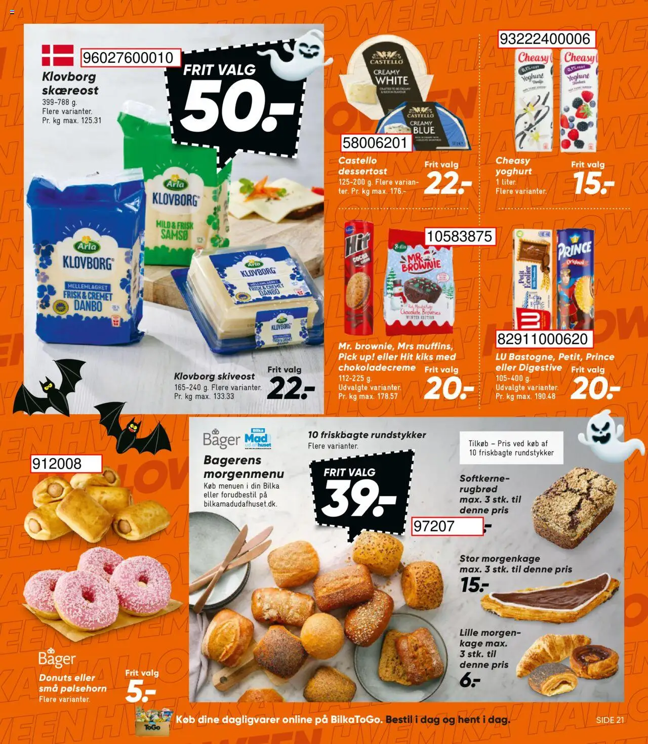 Bilka tilbudsavis – gyldig fra 17.10.2025 | Side: 30 | Produkter: Brownies, Pølsehorn, Øl, Skiveost