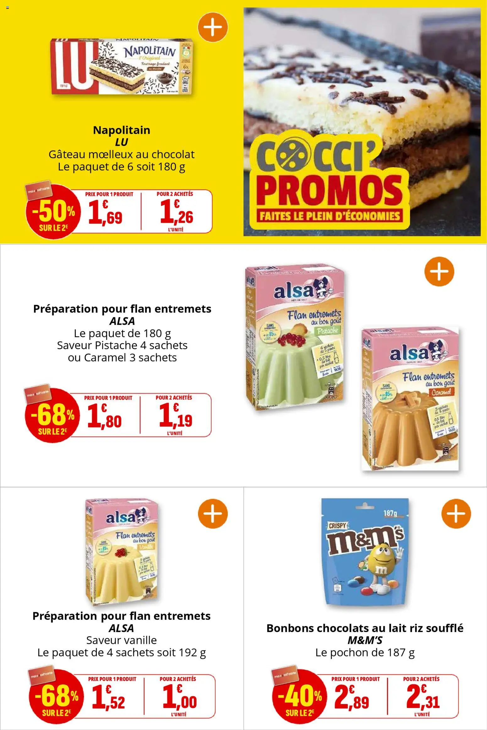 {H1} | Page: 21 | Produits: Lait, Chocolat, Riz, Bonbons