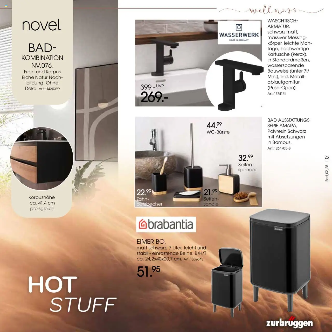 Zurbrüggen - Bad Spezial – gültig ab 11.06.2025 | Seite: 25 | Produkte: Bad, Waschtisch
