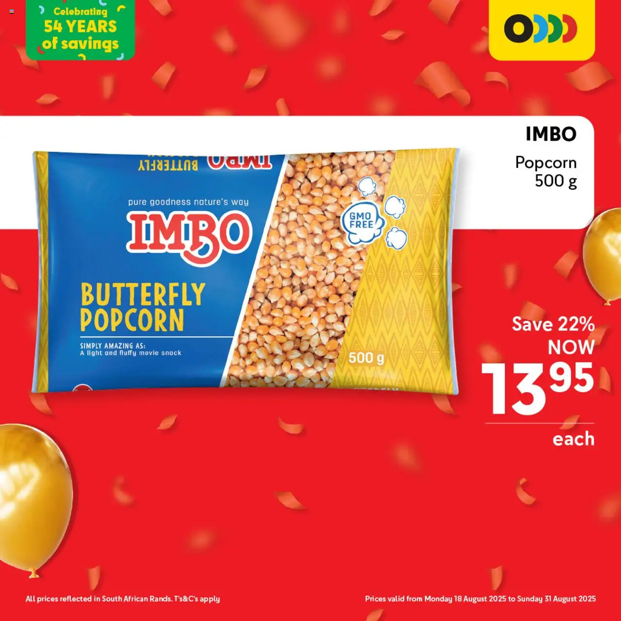 Makro Birthday Deals Pantry │ valid from 18.08.2025 | Page: 6 | Products: Light, Popcorn