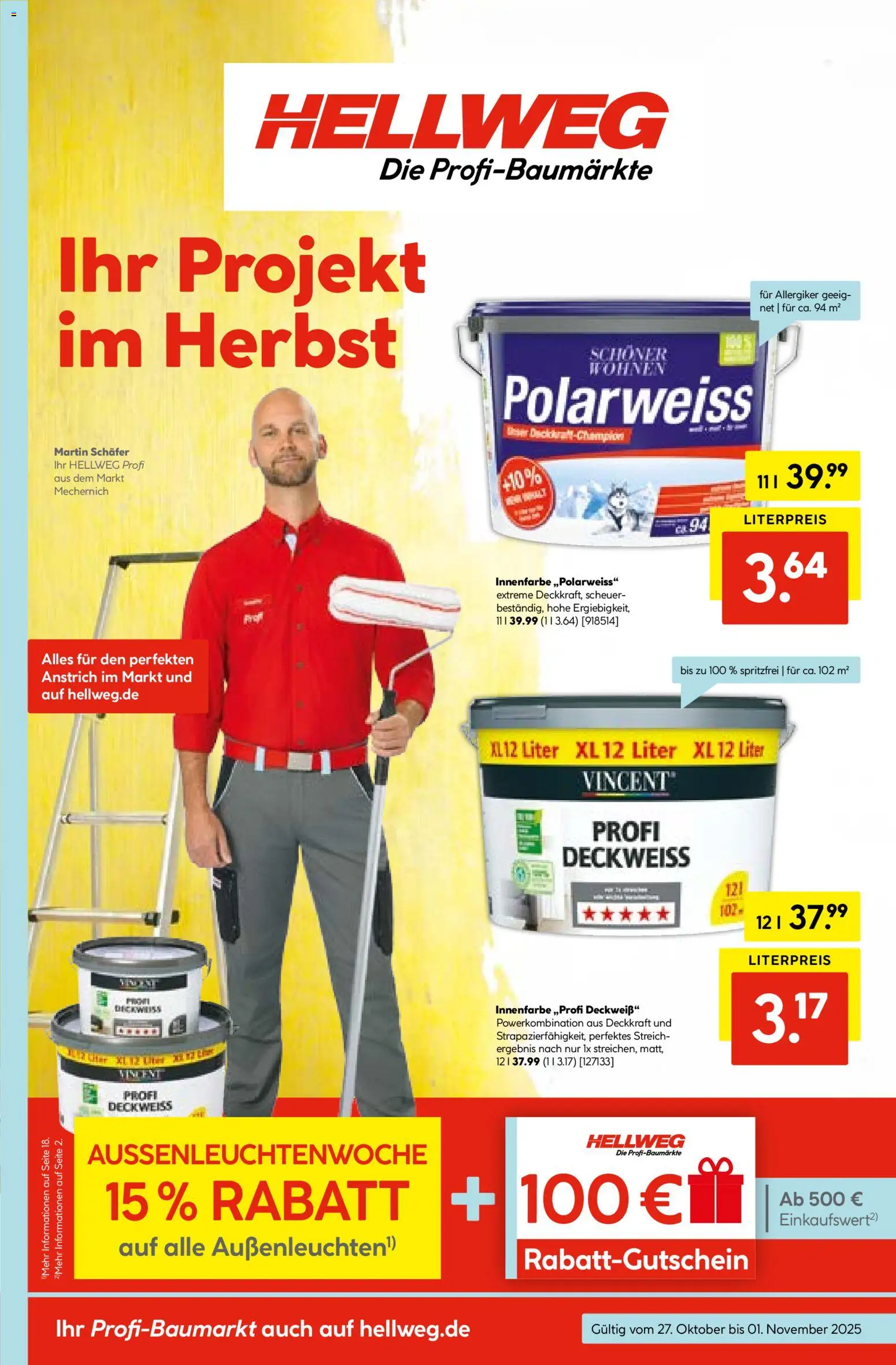 Hellweg Prospekt – gültig ab 27.10.2025 | Seite: 1