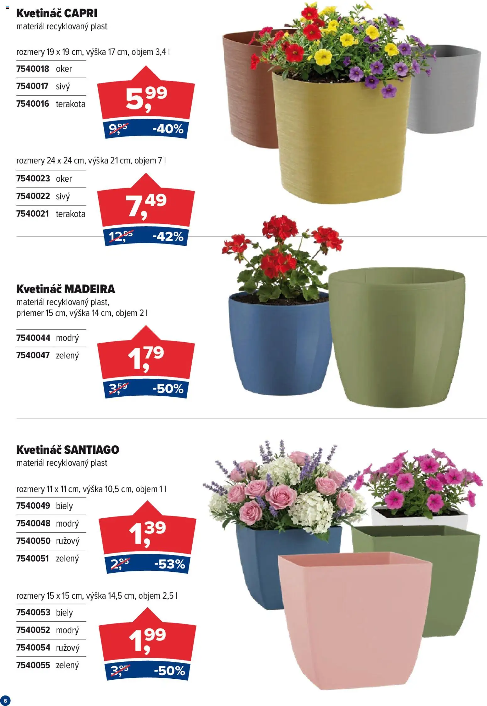 Nové Kinekus akcie – leták je platný od 27.12.2025 | Strana: 6 | Produkty: Kvetináč