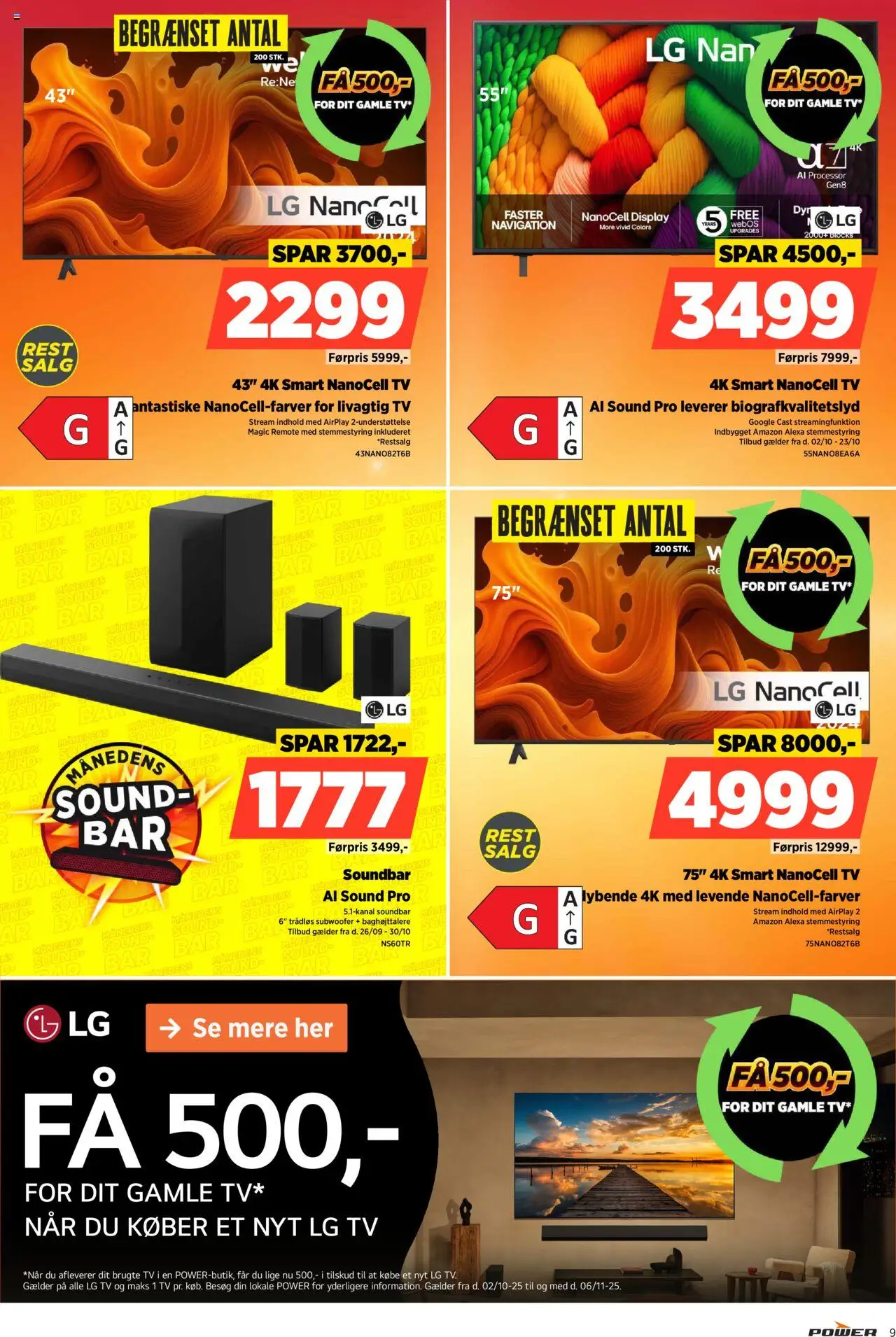 Power tilbudsavis – gyldig fra 17.10.2025 | Side: 9 | Produkter: Processor, Soundbar, TV, Navigation