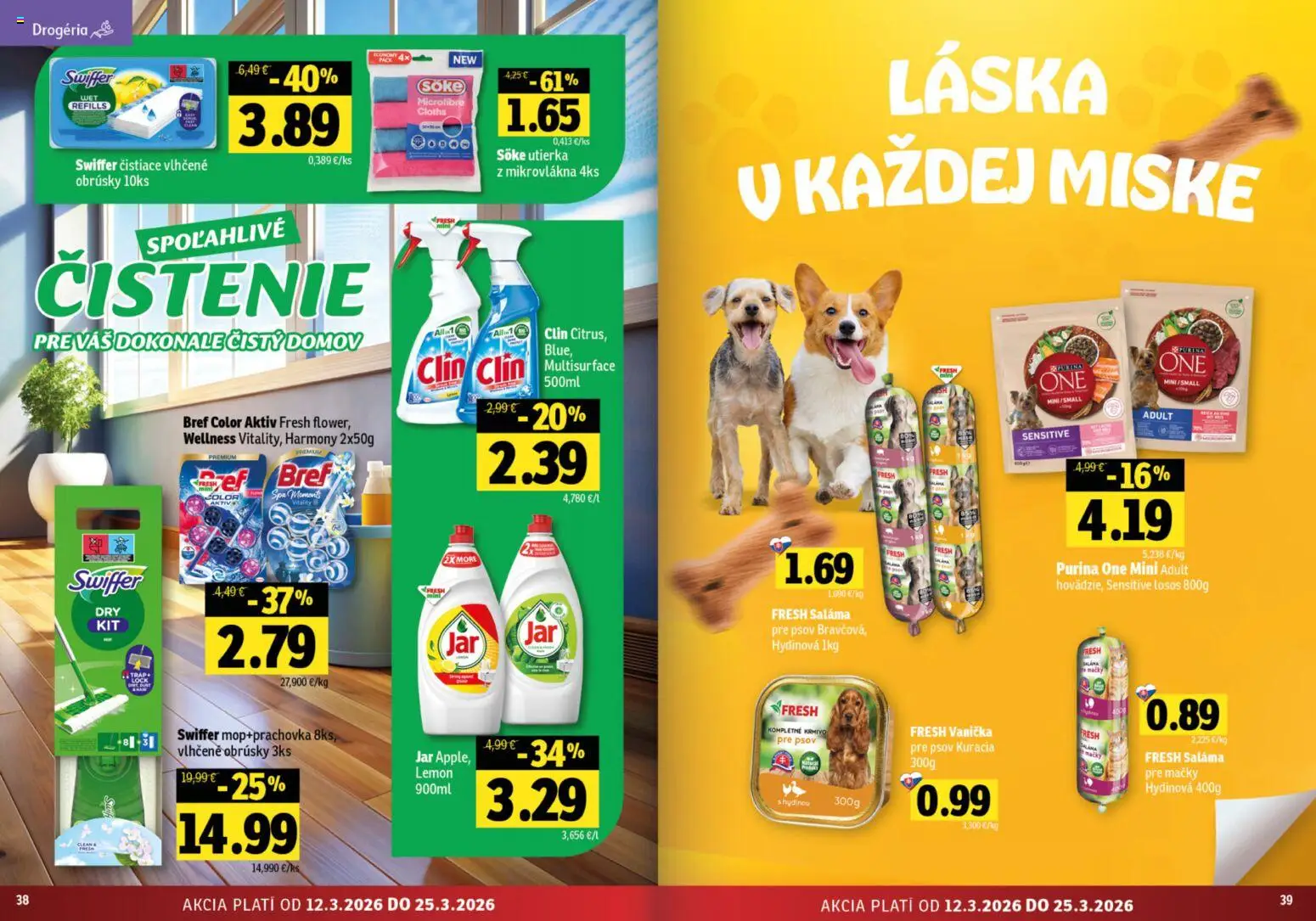 Nové Fresh akcie – leták je platný od 12.03.2026 | Strana: 20 | Produkty: Saláma, Losos, Jar