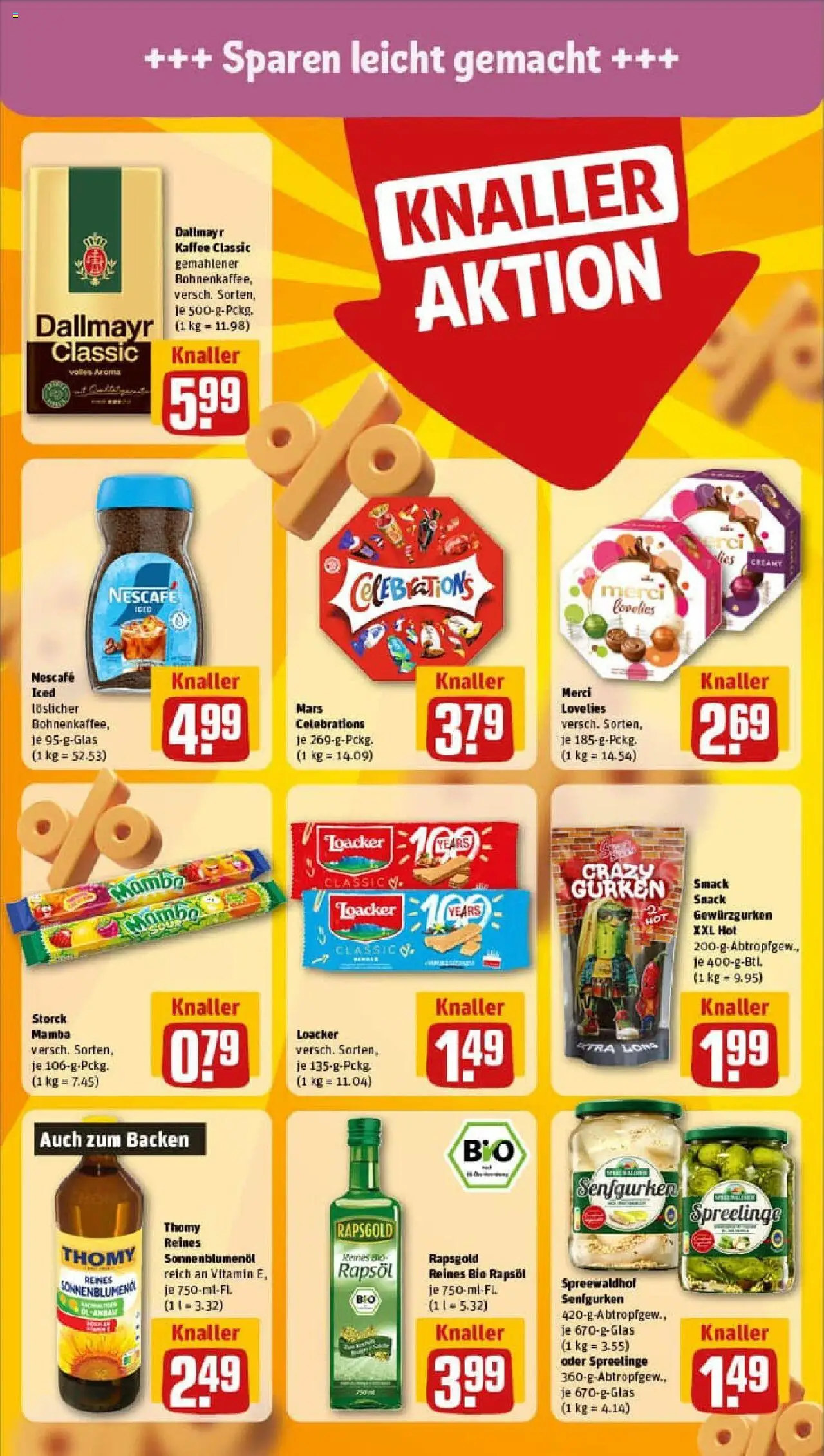 Rewe prospekt Chemnitz	 - gültig ab dem 29.06.2025 | Seite: 22 | Produkte: Nescafe, Kaffee, Rapsöl, Celebrations