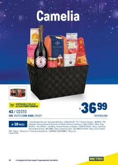 Anteprima del volantino Metro Natale catalogo valido a partire dal 06.11.2025 | Pagina: 46 | Prodotti: Crema, Pomodoro, Grana Padano, Colla
