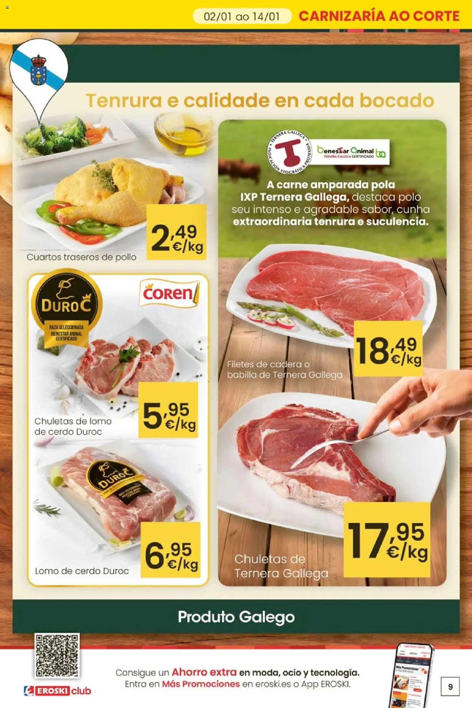 Eroski - Para un xaneiro máis lixeiro │ válido desde el 05.01.2026 | Página: 9 | Productos: Cerdo