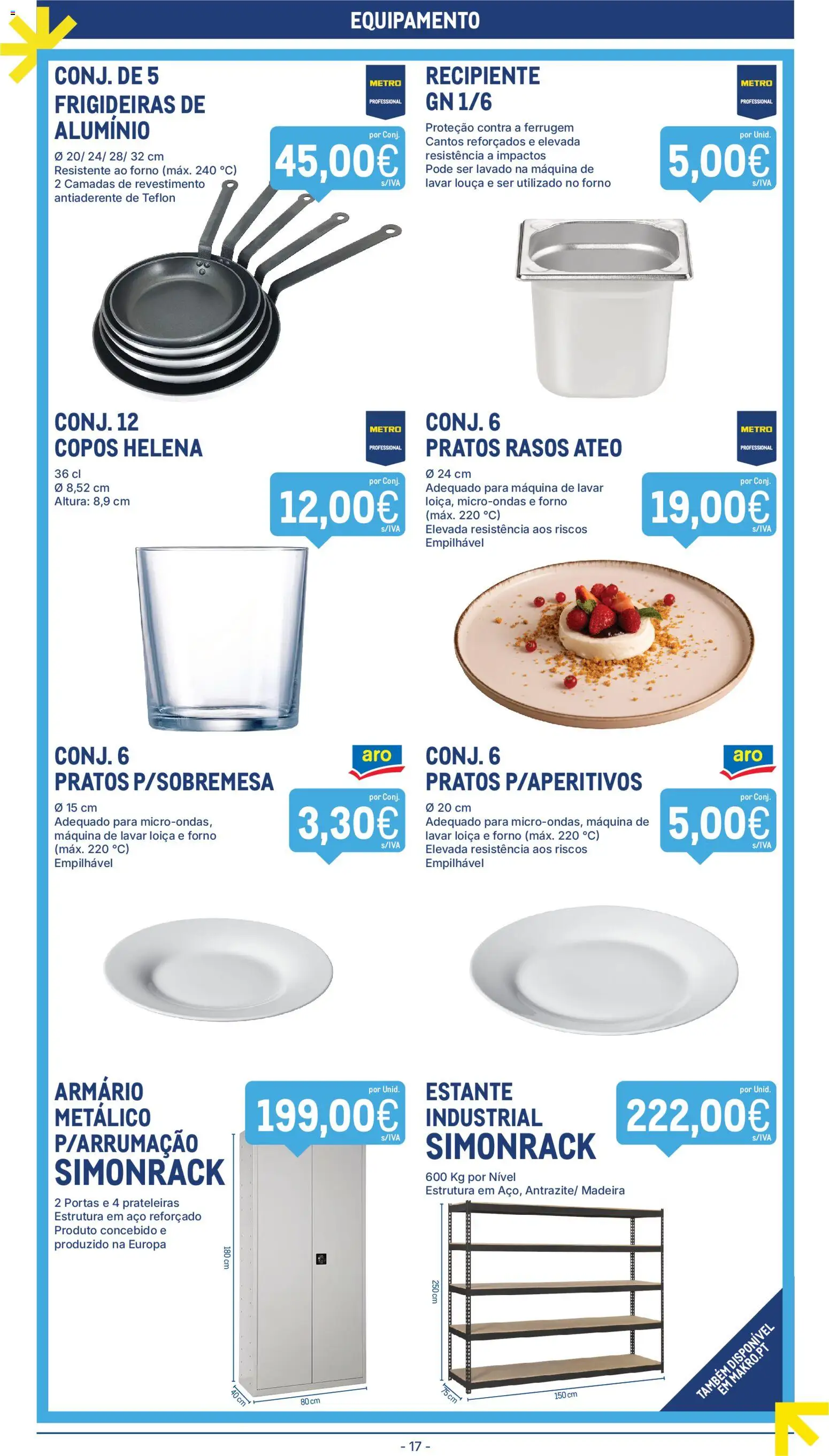 Makro folheto │ válido de 24.02.2026 | Página: 17 | Produtos: Copos, Forno, Máquina de lavar, Microondas