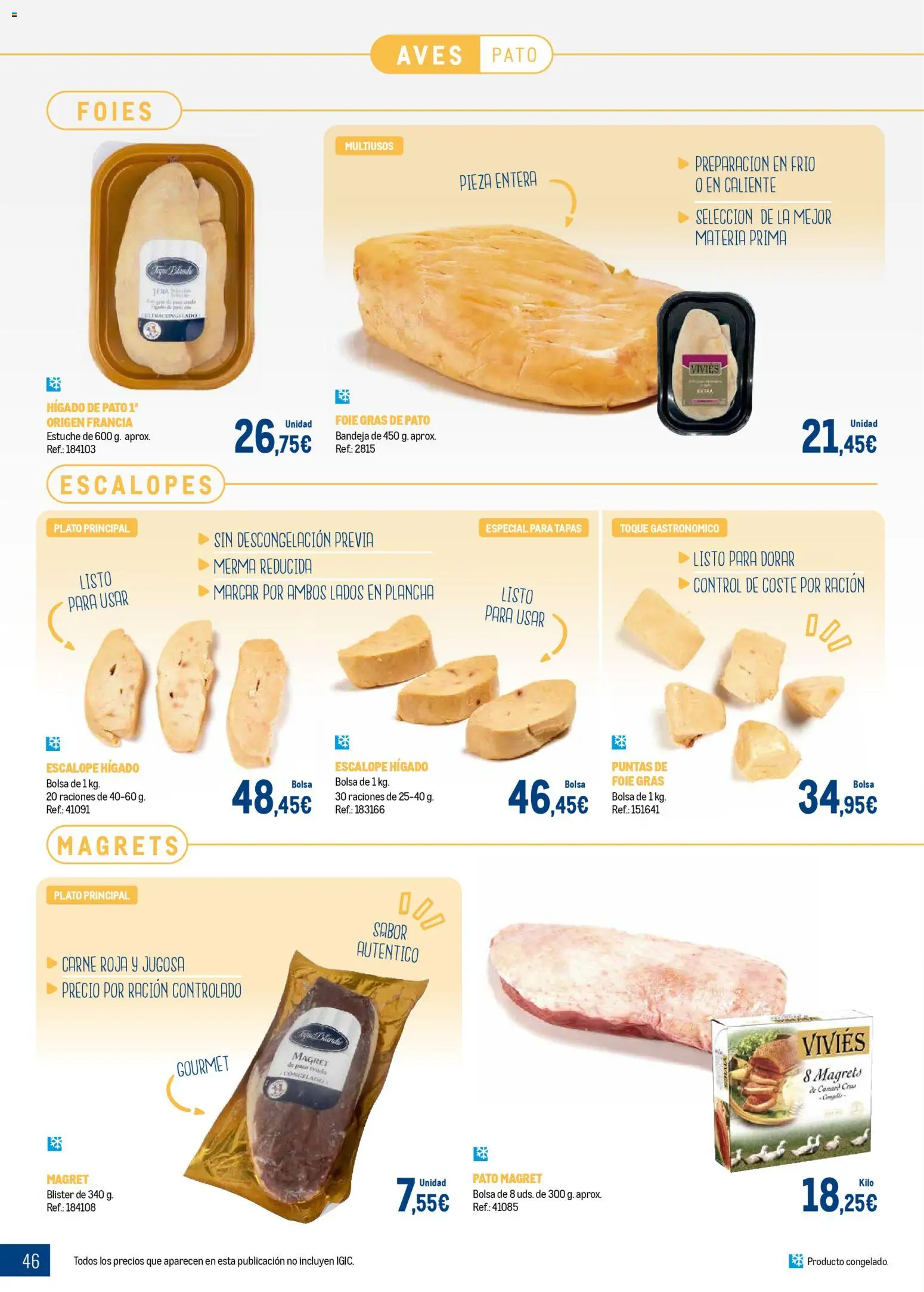 Makro - Expertos en carnes Canarias │ válido desde el 09.03.2026 | Página: 46 | Productos: Bolsa, Plancha, Bandeja