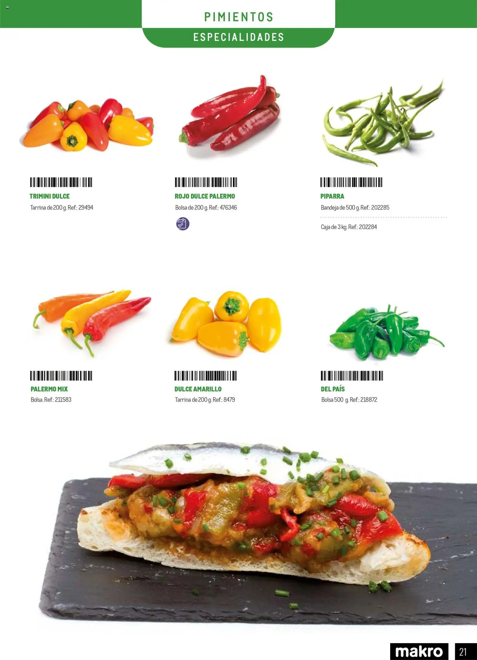 Makro - Especial Frutas y Verduras Península │ válido desde el 05.01.2026 | Página: 21 | Productos: Bolsa, Bandeja, Caja