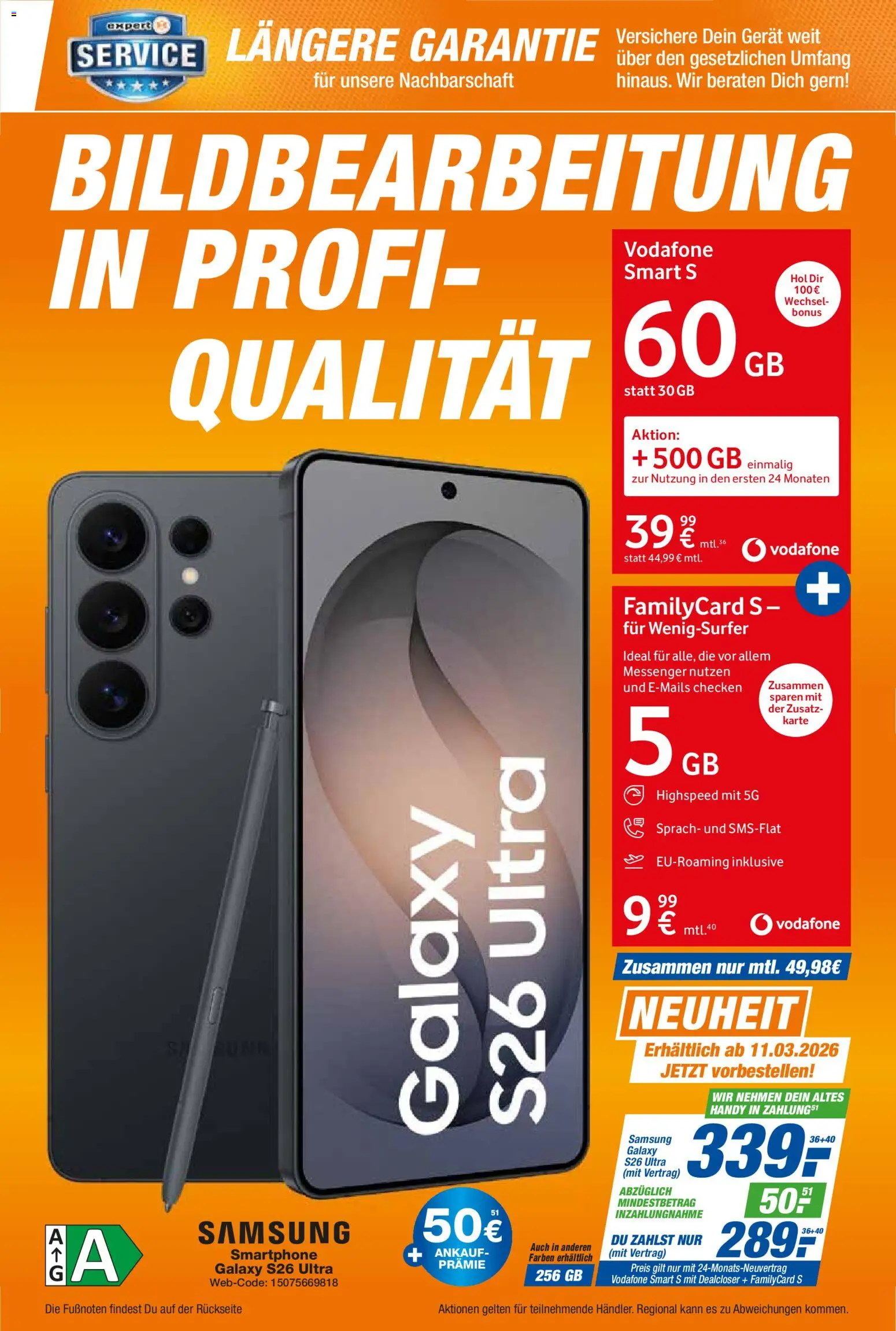 Expert Smarthphone Highlights im März – gültig ab 01.03.2026 | Seite: 15 | Produkte: Samsung, Smartphone