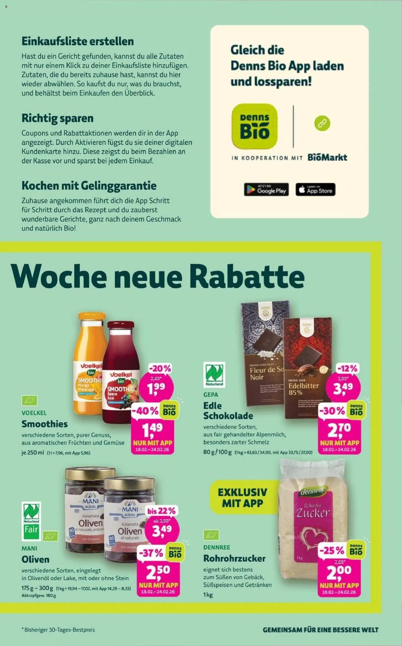 Denns BioMarkt Angebote – gültig ab 11.02.2026 | Seite: 3 | Produkte: Schokolade, Olivenol, Gemüse, Mango