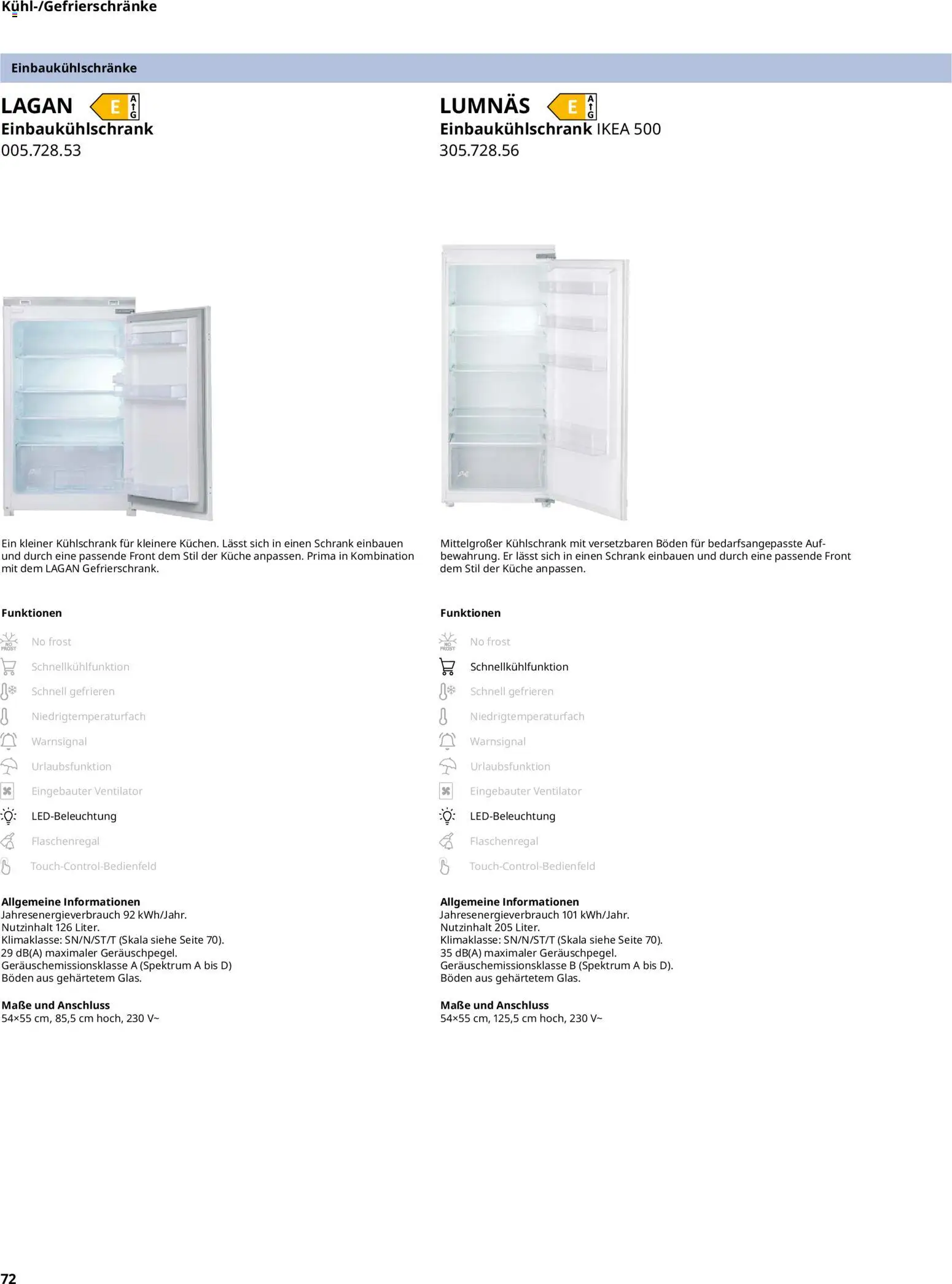 Ikea Elektrogeräte – gültig ab 02.01.2026 | Seite: 72 | Produkte: Ventilator, Schrank, Küche, Kühlschrank