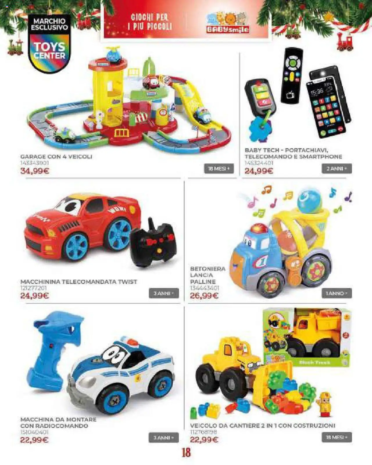 Volantino Toys Center del 19.10.2025 | Pagina: 20 | Prodotti: Telecomando, Smartphone, Betoniera