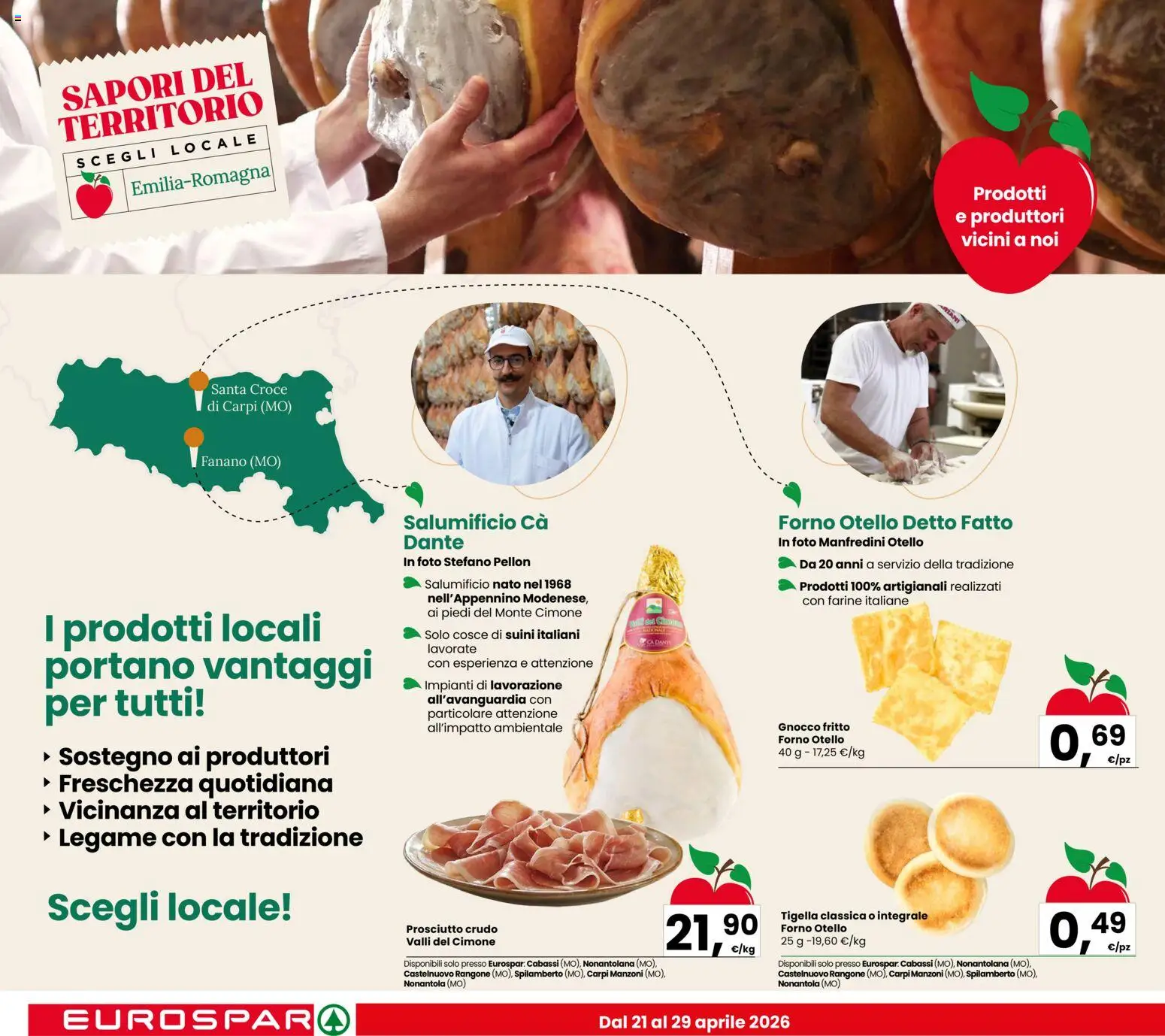 Volantino Despar del 21.04.2026 | Pagina: 10 | Prodotti: Prosciutto Crudo, Prosciutto, Forno