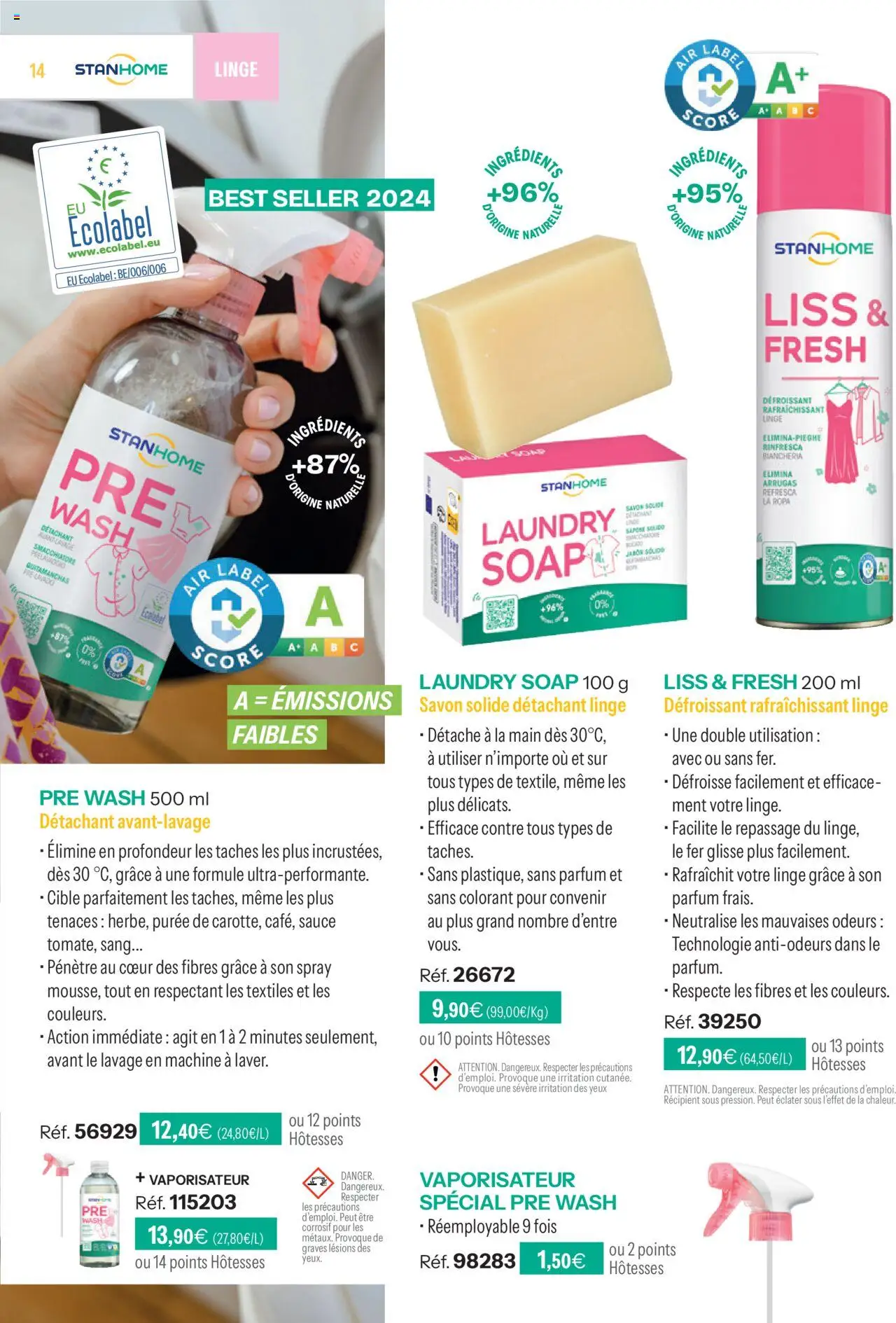 {H1} | Page: 14 | Produits: Parfum, Savon, Détachant, Vaporisateur